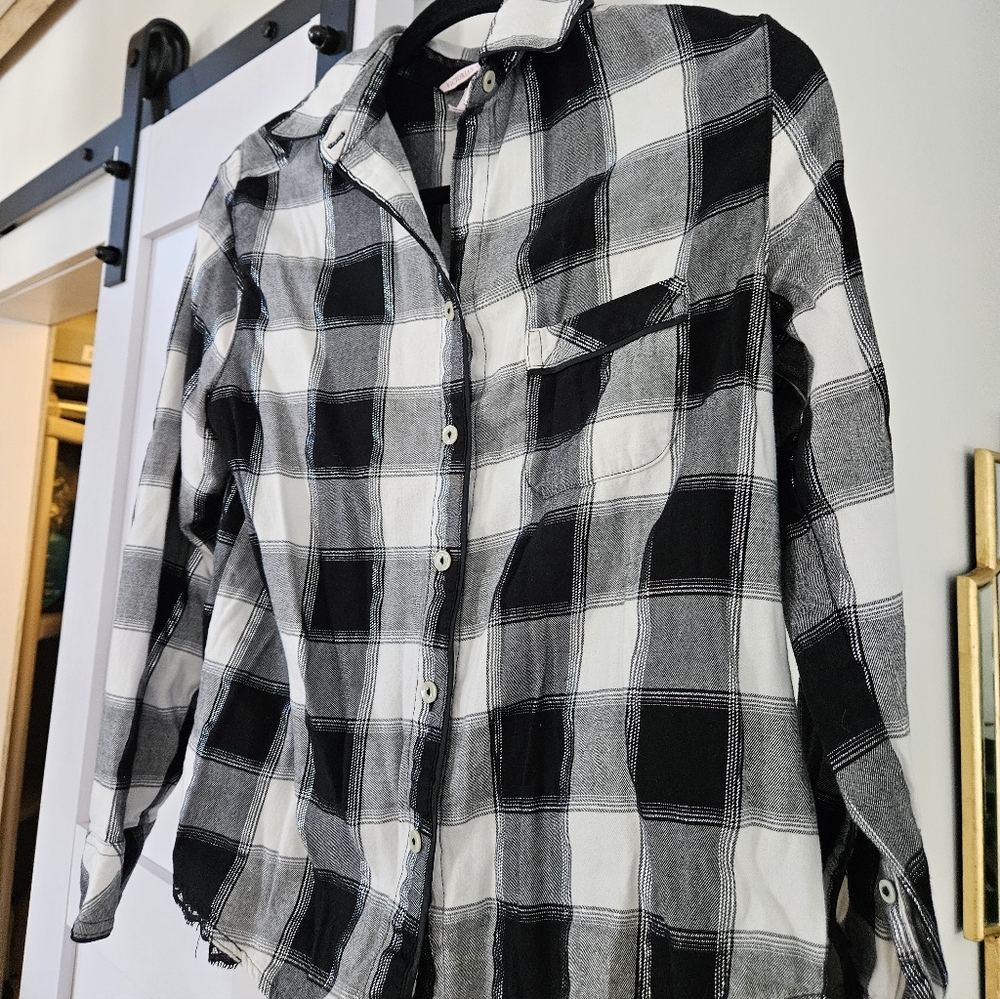 Victoria's Secret Plaid Button Up Shirt